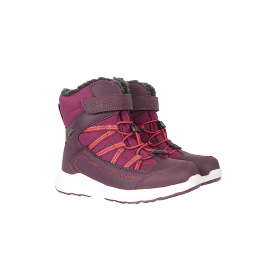 Mountain Warehouse Childrens/Kids Denver Adaptive Waterproof Snow Boots (Berry)