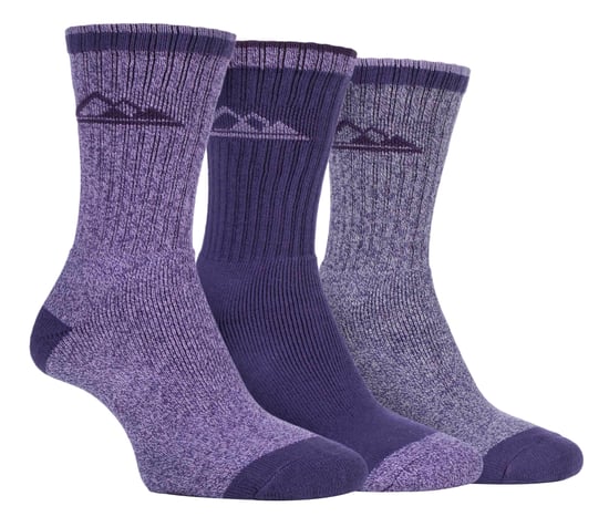 3 Pairs Ladies Lightweight Breathable Hiking Socks with Arch Support - Image 1