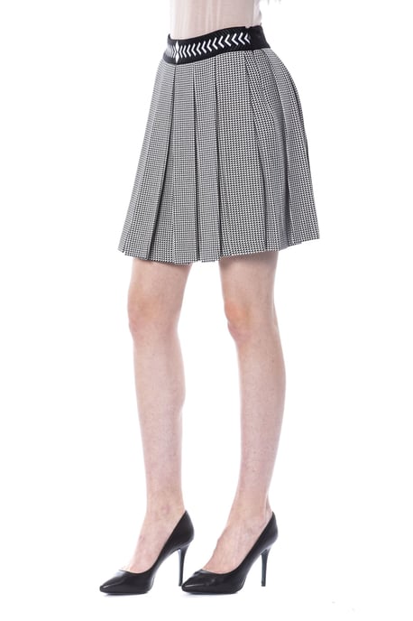 BYBLOS Women's Black/White Viscose Skirt