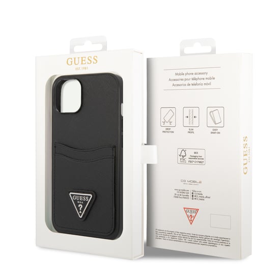 Guess PU Saffiano Phone Case With Double Cardslot