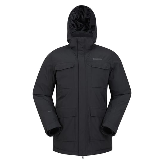 Mountain Warehouse Mens Concord Extreme Down Long Length Jacket (Black) - Image 1