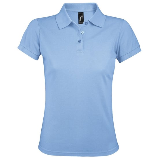 SOLs Womens/Ladies Prime Pique Polo Shirt (Sky Blue)