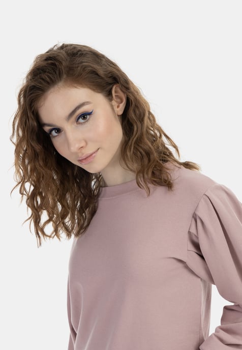 Mymo Sweatshirt Dames oud roze - Image 5
