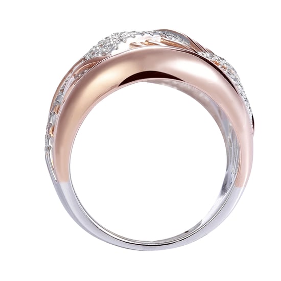 Orphelia Dames 925 Sterling Zilveren Ring - Zilver/Roze ZR-7447 - Image 2