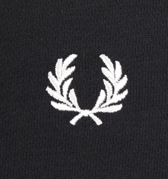 Men's Fred Perry Crew Neck Sweatshirt in Black - Image 4