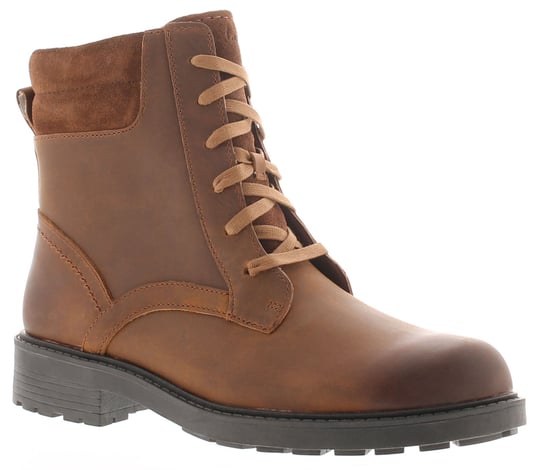 Clarks Womens Ankle Boots Discover Effortless Leather Zip brown - Image 1