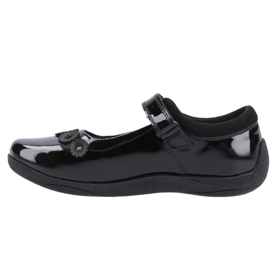 Hush Puppies Girls Christina Leather School Shoes (Black Patent) - Image 3