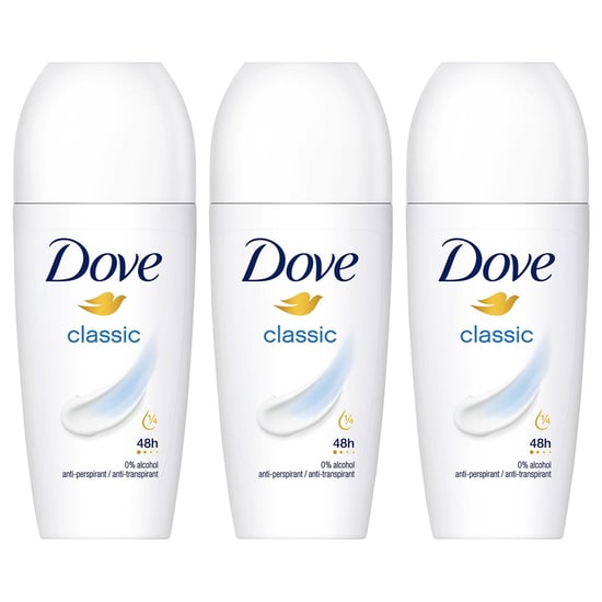 Dove Classic Roll On Anti-Perspirant up to 48H of Sweat & Odour Protection, 3x50ml - Image 1