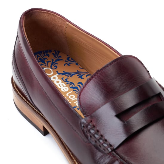 Base London Garfield Leder Heren Bordo Loafers - Image 6