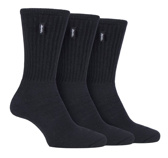 JEEP - 3 Pairs Mens Vintage Cotton Cushioned Socks for Hiking Boots - Image 1