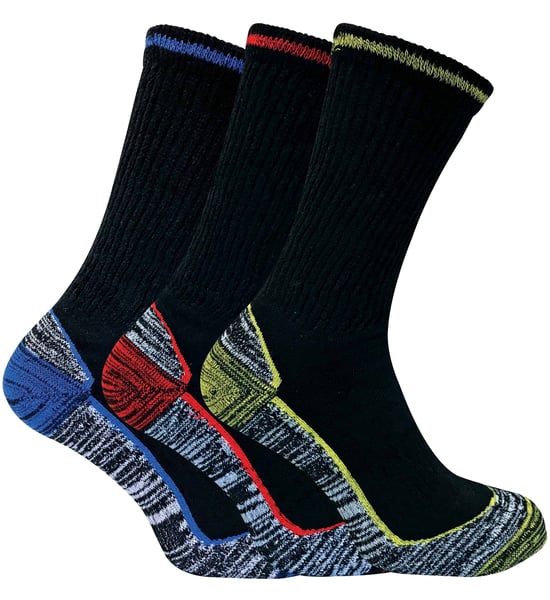 Mens Breathable Heavy Duty Bamboo Work Socks for Steel Toe Boots - Image 1