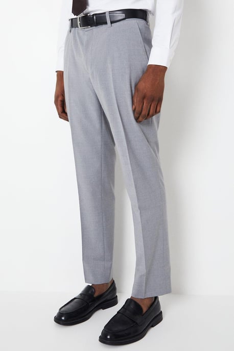 Tailored Fit Light Grey Essential Suit Trousers
