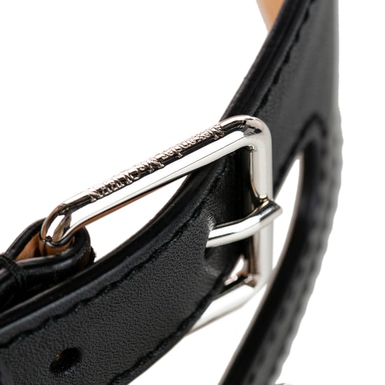 Vintage Alexander McQueen Wide Leather Belt Black