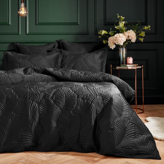 Palmeria Quilted Velvet Duvet Cover Set - Image 1