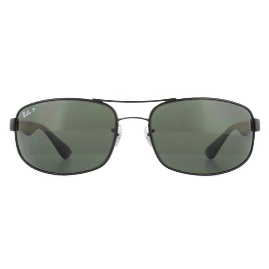 Rayban Sunglasses 3445 Black Green Polarized 002/58 64mm