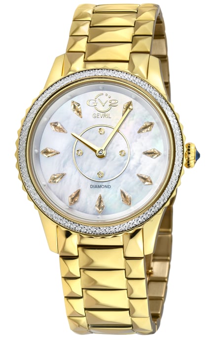 Siena Swiss Quartz MOP Dial 316L Stainless Steel Diamond Watch - Image 1