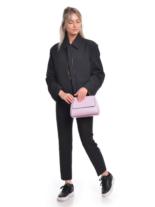 Luisa Vannini SS22 LV 1783T Lilac Leather Bag - Image 5