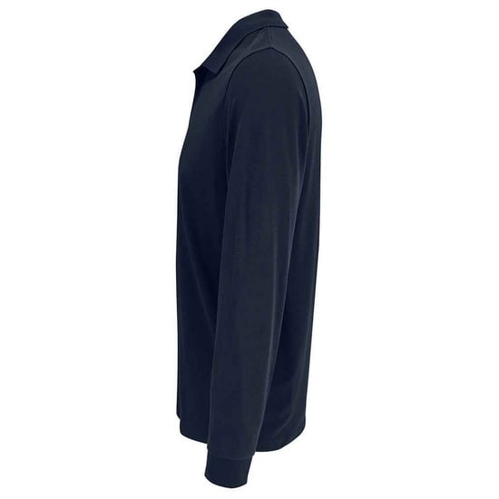 SOLS Unisex Adult Prime Pique Long-Sleeved Polo Shirt (French Navy) - Image 2