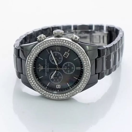 Emporio Armani AR1455 Ceramica Ladies Crystal Watch