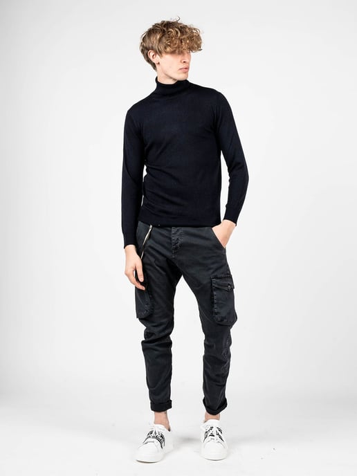 Xagon Man Pullover Turtleneck Men's Blue - Image 2