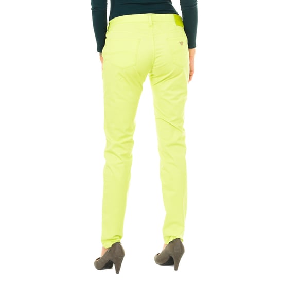 Long stretch fabric pants 3Y5J06-5NXYZ woman
