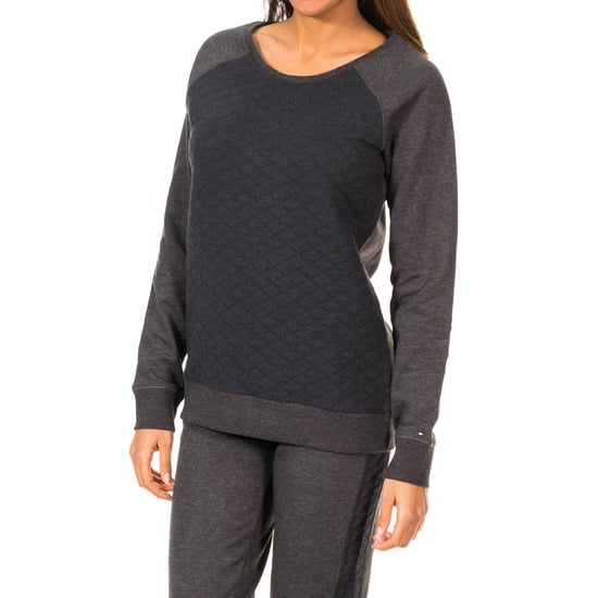 Women's long-sleeved boat neck sweatshirt 1487904709