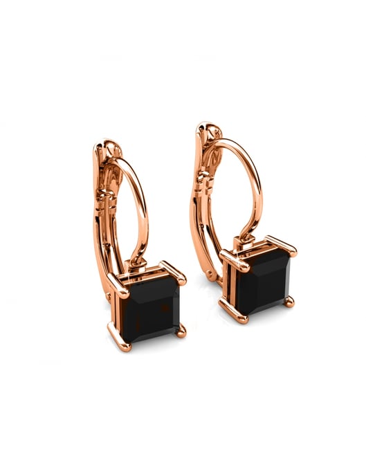 Parure et Coffret Square - Or Rosé et Noir - Image 6
