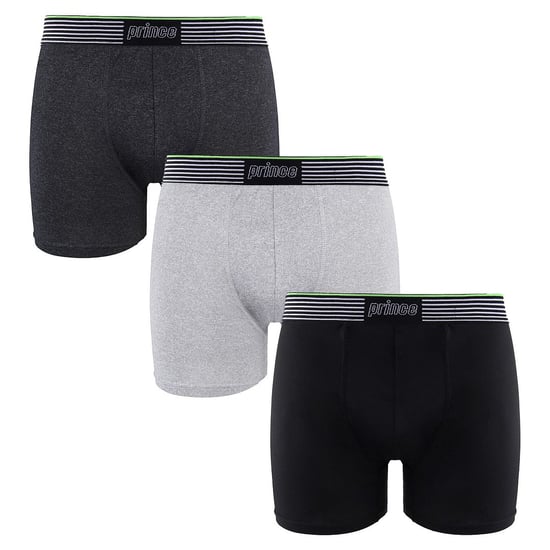 Prince Performance Range 3 Pack Black Grey Mens Boxers MUXPR061