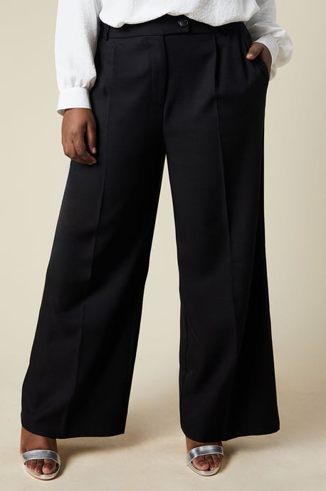 Curve High Waist Wide Leg Trouser