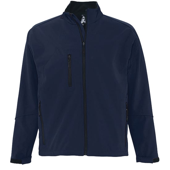 SOLS Mens Relax Soft Shell Jacket (Breathable, Windproof And Water Resistant) (Abyss Blue) - Image 1