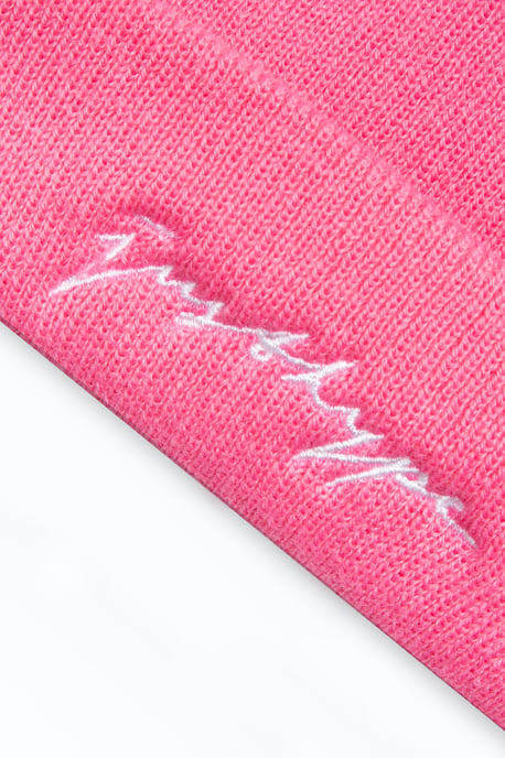 Hype Pink Scribble Beanie