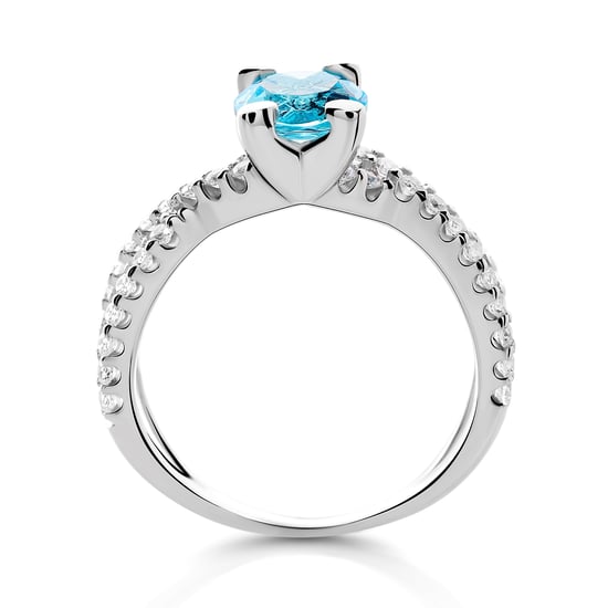 Orphelia Dames 925 Sterling Zilveren Ring - Zilver ZR-7478/AQ - Image 2