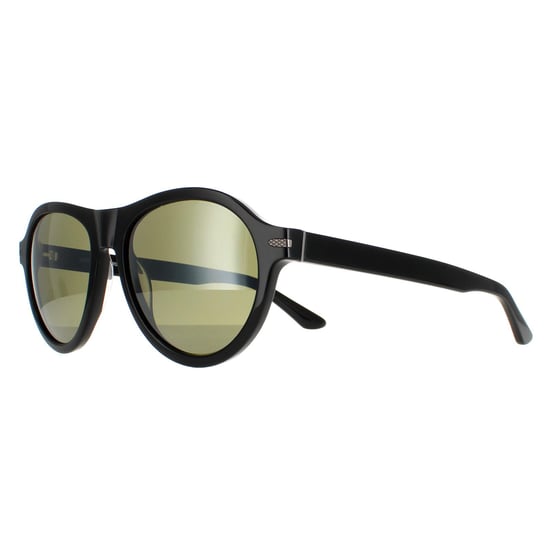 Serengeti Round Mens Matte Black Mineral Polarized Green 555nm Danby