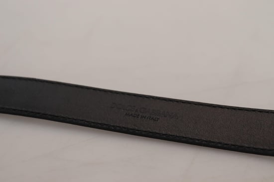 Gorgeous Dolce & Gabbana Leather Belt with Metal Buckle Closure - Image 6
