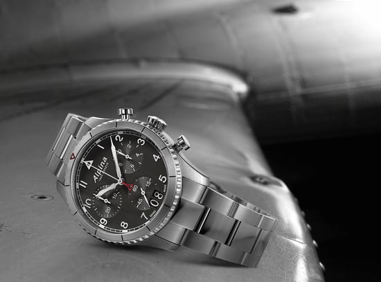 Alpina Startimer Pilot Heren Horloge Zilverkleurig AL-372BW4S26B - Image 3