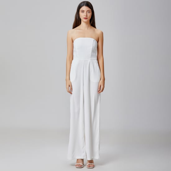 Minimalistische bustier jumpsuit - Image 3