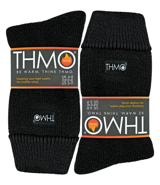 THMO - Ladies Cosy Thermal Slipper Bed Socks with Non Slip Grippers - Image 2