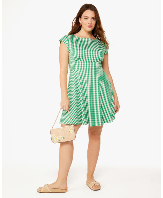 Jazzy Gingham Ponte Fiorella Dress