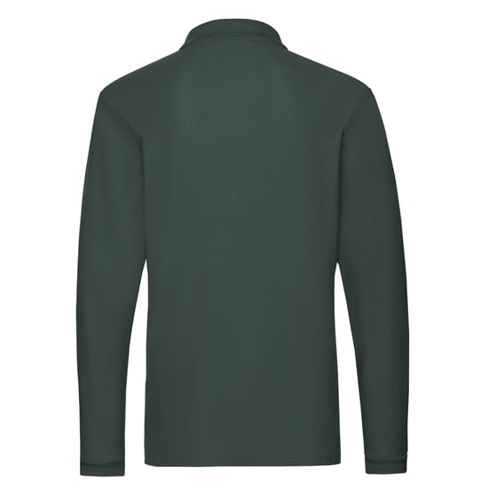 Fruit of the Loom Heren Premium Pique Poloshirt met lange mouwen (Bosgroen) - Image 2