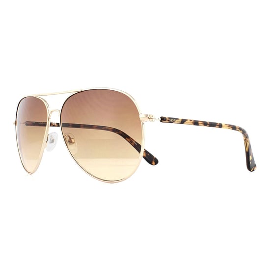 Calvin Klein Zonnebril CK19314S 717 Goud Schildpad Bruin Verloop - Image 2