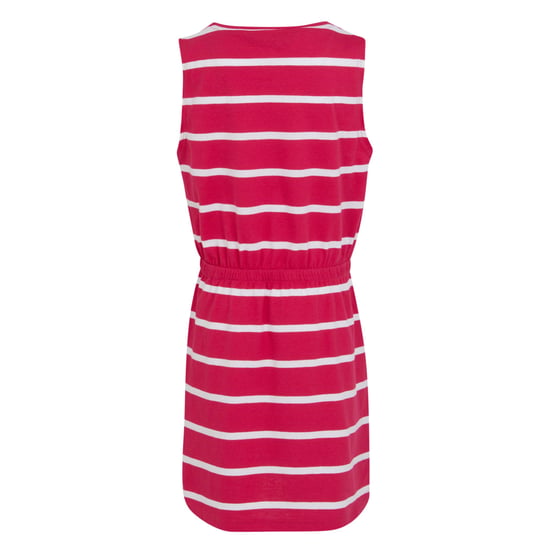 Regatta Girls Beylina Stripe Dress (Pink Potion/White)