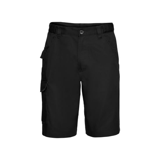 Russell Mens Polycotton Work Shorts (Black) - Image 1