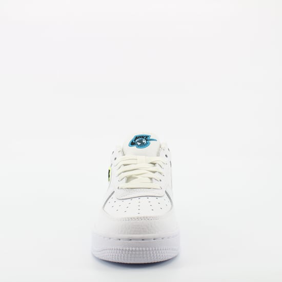 Nike Air Force 1 07 White Leather Womens Lace Up Trainers CT1414 101