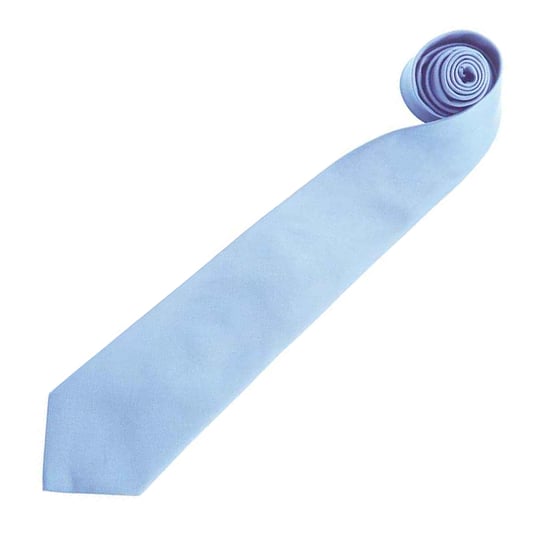 Premier Heren “Kleuren” Effen Mode / Zakelijke Stropdas (Midden Blauw) - Image 2