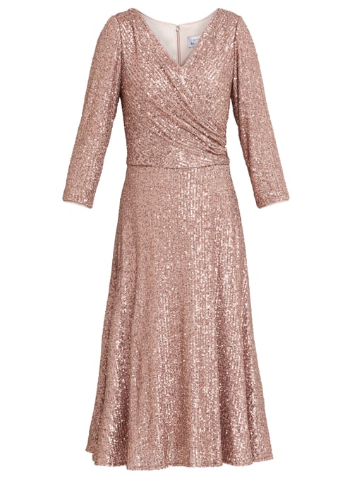 Libbie Midi A-Line Sequin Dress