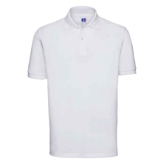Russell Heren Klassiek Piqué Katoenen Polo Shirt (Wit) - Image 1