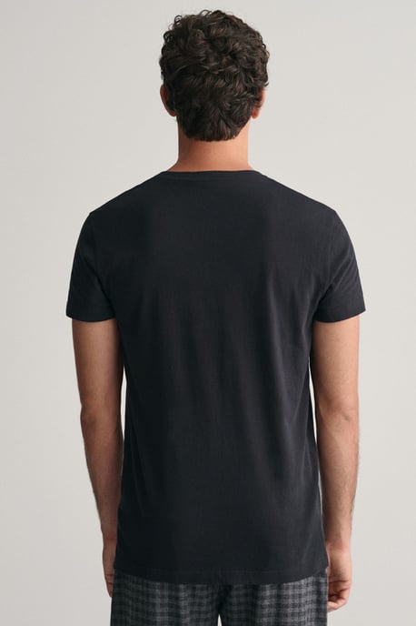 Crewneck Short Sleeve T-shirt 2-pack Black White - Image 4