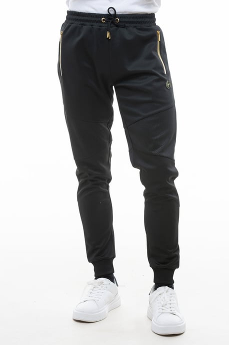 D-Rock Men's Cuffed Jogger with Gold Zipper Details Jogging Bottoms