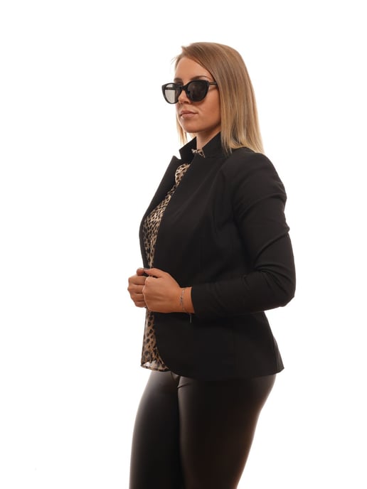Zegna Couture Zwarte Unisex Zonnebril - Image 4