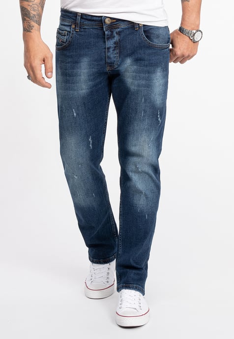 Rock Creek Jeans Straight Leg Blau - Image 1